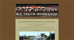 Desktop Screenshot of bigtruckworkshop.com.au